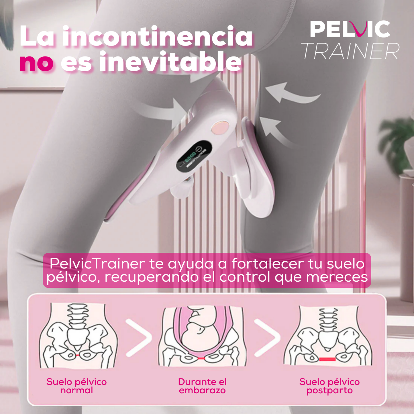 EJERCITADOR SUELO PÉLVICO, LEVANTA GLÚTEOS Y TONIFICA PIERNAS DESDE CASA